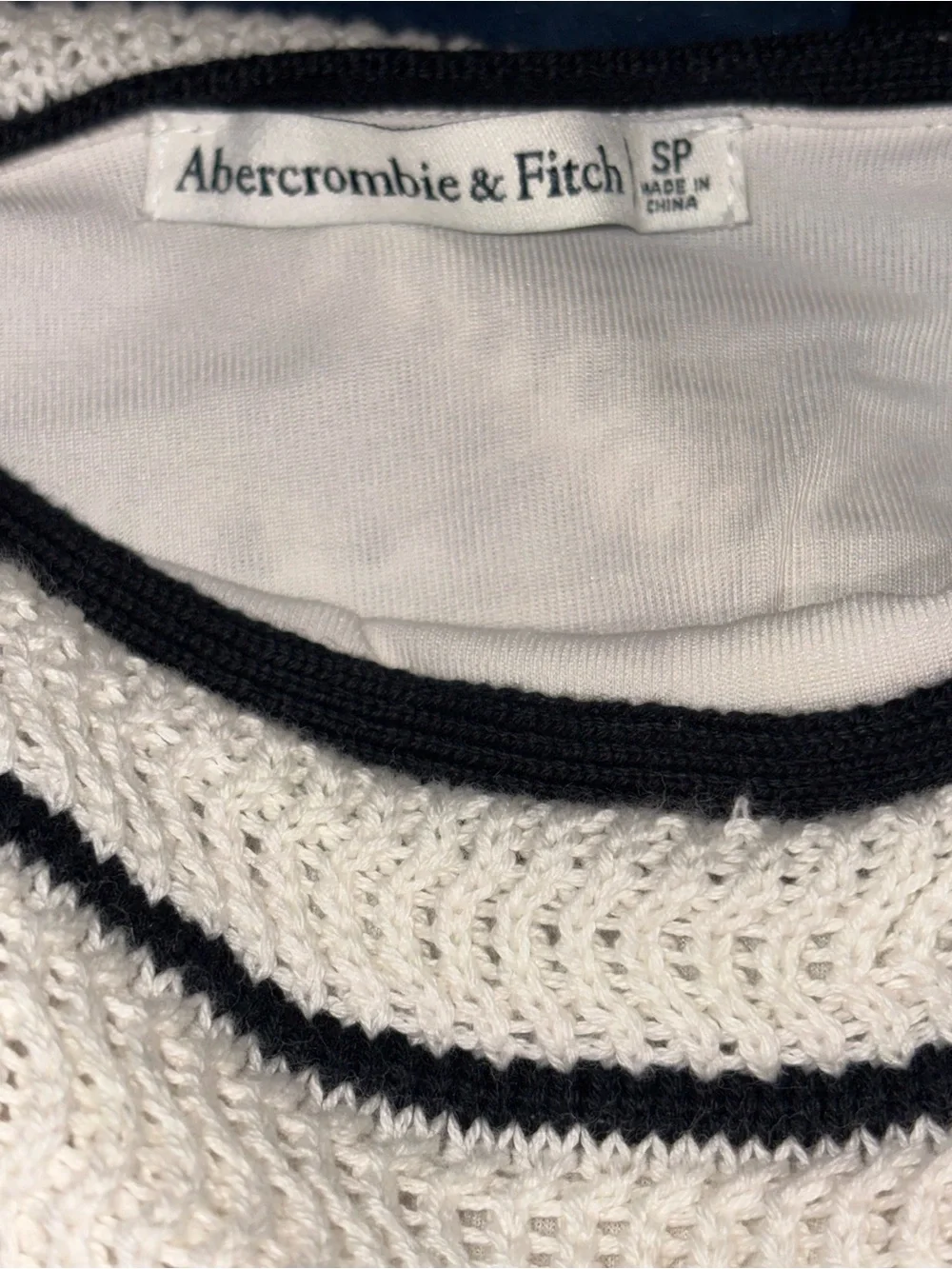 Abercrombie & Fitch Viral Crochet Knit Maxi Dress Size S MSRP $130